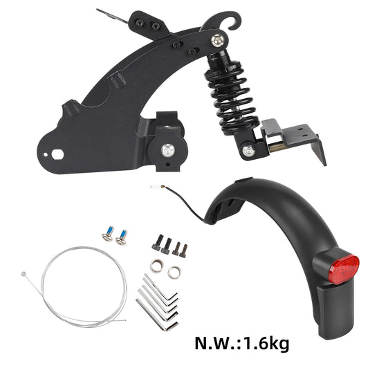 Rear Suspension Kit with Mudguard & LED Tail Light for Segway Ninebot F20 F25 F30 F40 | ULIP