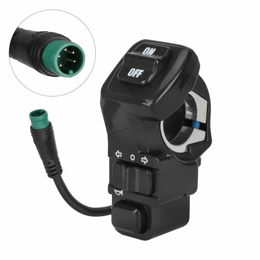 3-in-1 Multi-Function Waterproof Switch for Kukirin G2 Pro (Headlight, Turn Signal, Horn) | ULIP