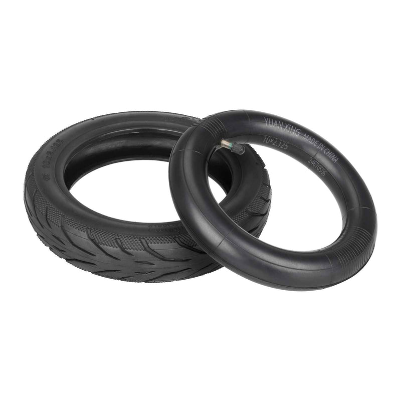 Загрузить изображение в просмотрщик галереи, Ulip store 10x2.125 inner tube and tire set for 10-inch electric scooter, scooter tire and inner tube replacement part.
