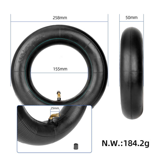 90/65-6.5 and 110/50-6.5 Inner Tube 11 Inch with Angled Valve for Mini Rocket, Dirt Bike and Electric Scooter | ULIP