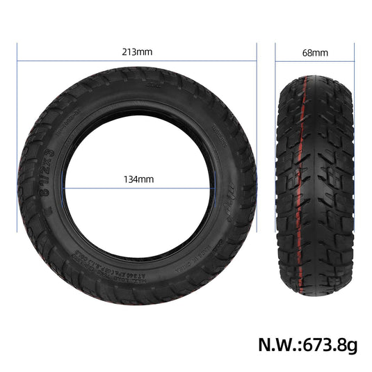 8.5 Inch 8.5x3.0 Self-Healing Off-Road Tubeless Tire with Valve for Kukirin G2 Pro Zero 8 9 Pro | ULIP