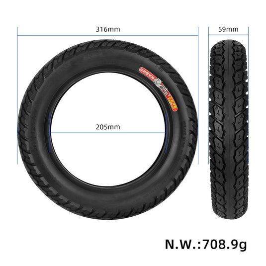 12 1/2 x 2 1/4 (12 Inch) Thickened Tire and Inner Tube Set (62-203) for Electric Bike / Scooter / Stroller | ULIP