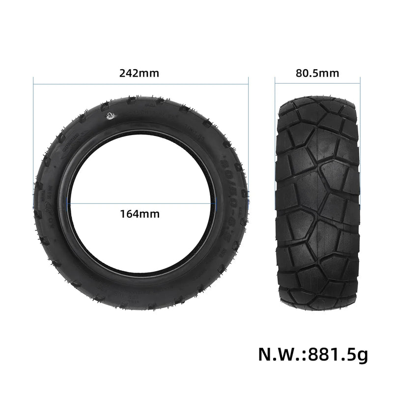Cargue la imagen en el visor de la galería, 80/50-6.5 (10 Inch) Off-Road Vacuum Tubeless Tire for Kukirin T3 | ULIP
