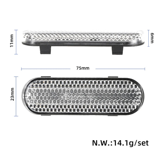 Front Side Reflective Blocks Silver Safety Warning Strip for Xiaomi 5 Plus | ULIP