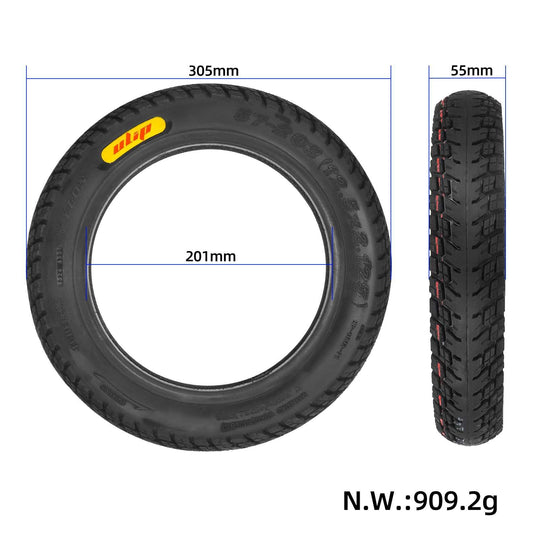 12x2.125 (12 1/2x2 1/4) Tubeless Tire 12 Inch for Xiaomi 5 Plus / E-Bike / Kids Bike | ULIP