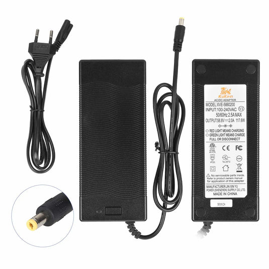 58.8V 2A (DC 2.1) Battery Charger for Kukirin G3 Electric Scooter | ULIP