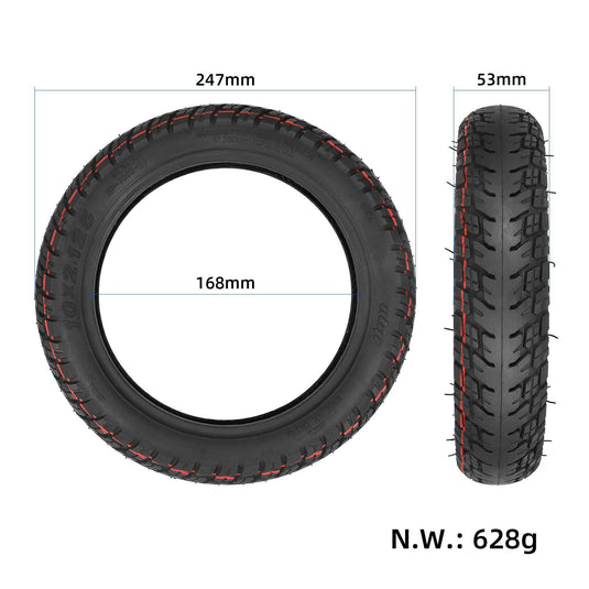 10x2.125 Off-Road Tubeless Tire 10 Inch for Segway Ninebot F20 F30 F40 & Xiaomi 4 Lite 2nd Gen | ULIP