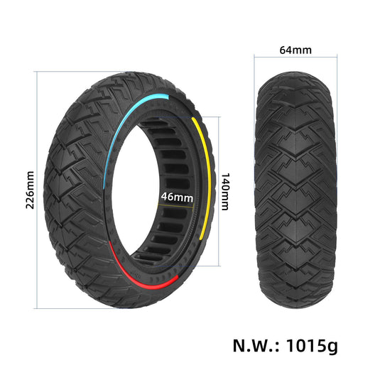 9.5x2.5 (9.5x2.5-6.1) Off-road Solid Tire 9.5 Inch for NIU KQI3 Electric Scooter | ULIP