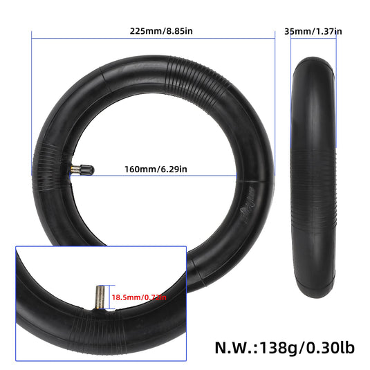 10x2 (10x2-6.1) Reinforced Inner Tube 10 Inch with Straight Valve for Xiaomi M365 Pro Pro2 1S Mi3 | ULIP