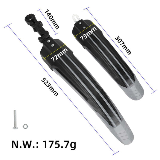 Front and Rear Mudguard Fender Set for MTB and Road Bikes | ULIP