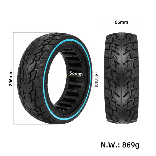 8.5x2.5 Off-Road Solid Tire 8.5 Inch with Blue Circle for Dualtron Mini and Speedway Leger | ULIP