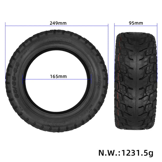 10 Inch 85/65-6.5 Off-Road Self-Repairing Tubeless Tire with Jelly Gel Puncture-Proof for Electric Scooters | ULIP