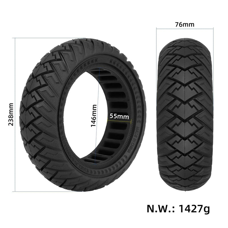 Cargue la imagen en el visor de la galería, 10 Inch 10x2.75 (10x2.70-6.5) Wings Off-Road Solid Tire with 25cm Crowbar for Kugoo G-booster, Emove Cruiser &amp; Evercross | ULIP
