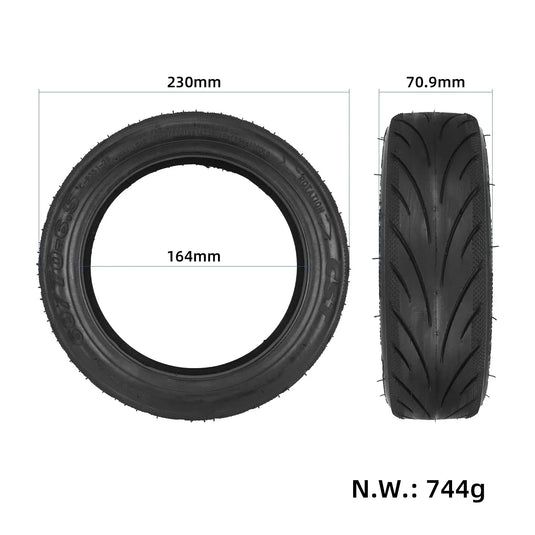 10 Inch 60/70-6.5 Self-Repairing Tubeless Tire with Jelly Gel Puncture-Proof for Segway Ninebot Max G30, G30E & G30LP | ULIP
