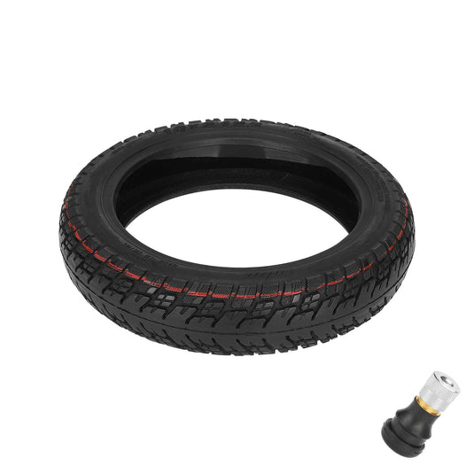 ulip (1 Stück) 10 x 2,125 schlauchloser Reifen mit Ventil und integriertem Live-Kleber, reparierbar für Segway F20 F25 F30 F40 Roller, 10 Zoll Roller, selbstreparierender Offroad-Reifen
