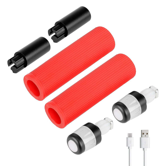 USB Rechargeable Handlebar Extender Silicone Grip Set with LED Turn Signals for Segway Ninebot Max G30 / G30D | ULIP