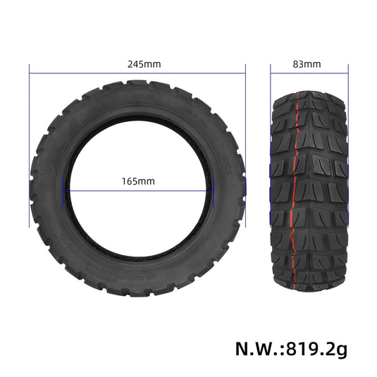 80/65-6.5 (10 Inch) Off-Road Vacuum Tubeless Tire for Kugoo M4, Kugoo M4 Pro & Minimotors | ULIP