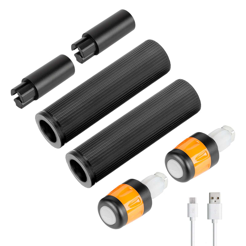 Cargue la imagen en el visor de la galería, USB Rechargeable Handlebar Extender Silicone Grip Set with LED Turn Signals for Segway Ninebot Max G30 / G30D | ULIP
