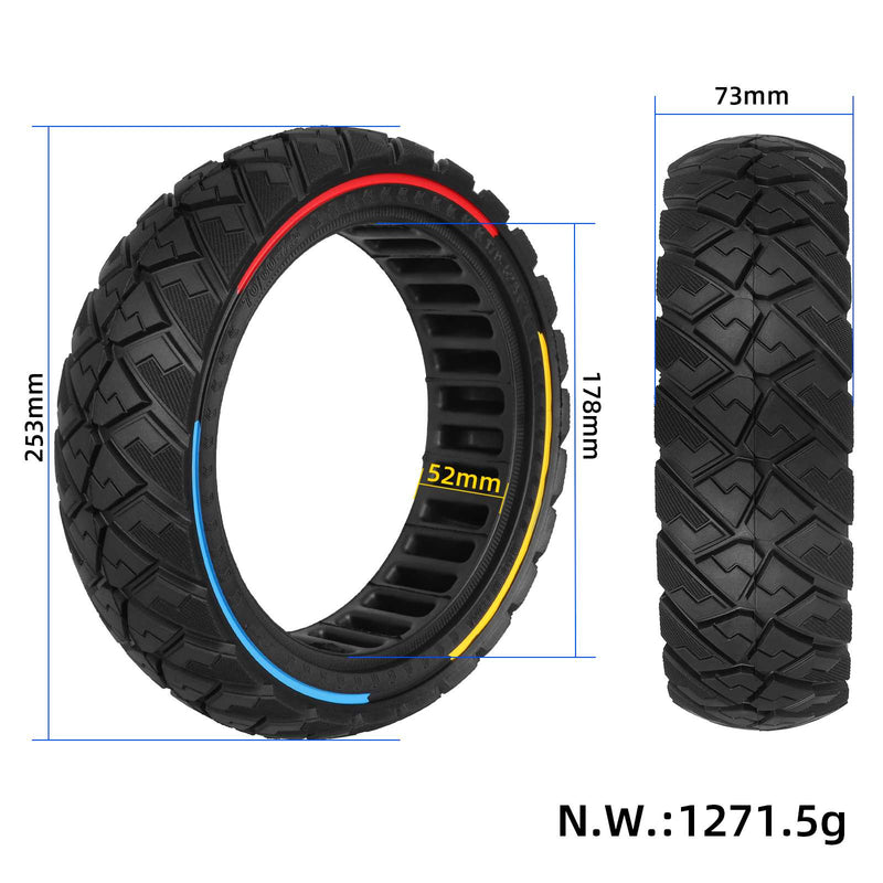 Chargez l'image dans la visionneuse de la galerie, 11 Inch 70/60-7.5 Diamond Off-Road Solid Tire with Tri-Color Rim for Segway Ninebot Max G3, ZT3 &amp; ZT3 Pro | ULIP
