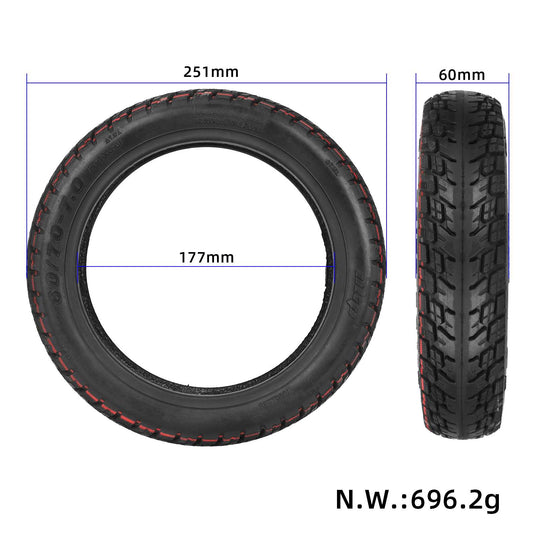 10 Inch 60/70-7 Off-Road Self-Repairing Tubeless Tire with Jelly Gel for Xiaomi 4 Pro & 4 Pro Max | ULIP