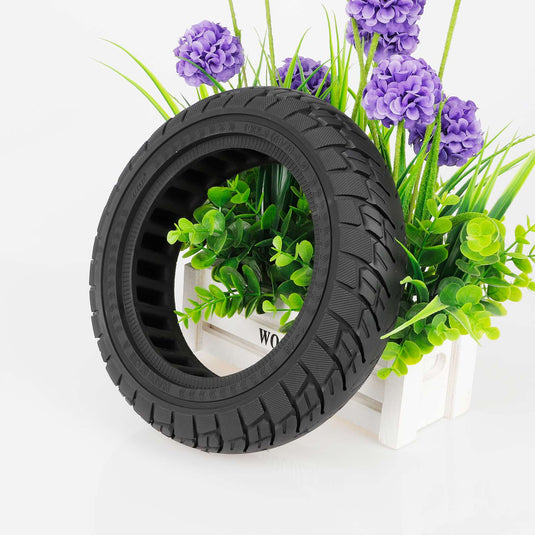 10x2.5 (60/70-6.5) Off-Road Solid Tire 10 Inch with 45mm Slot for Ninebot Max G30 G30D & F2 / F2 Pro / F2 Plus | ULIP