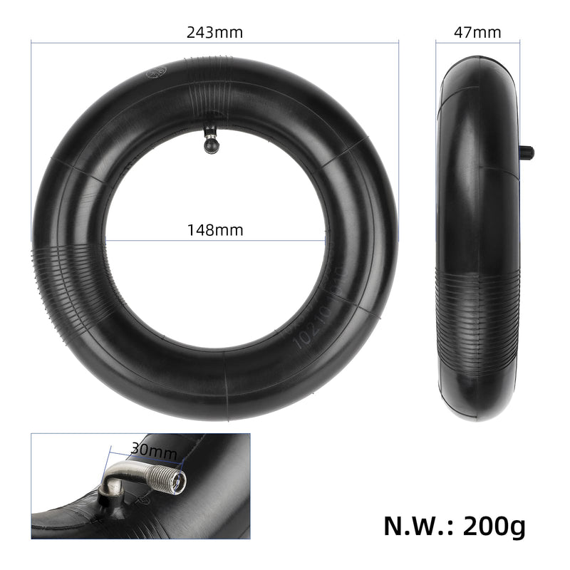 Laden Sie das Bild in Galerie -Viewer, 10 Inch 10x3 / 255x80 Thickened Inner Tube with 90° Bent Valve for Electric Scooters | ULIP
