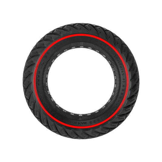 10 Inch 10x3 / 255x80 (80/65-6) Solid Tire with Red Circle Puncture-Proof for Zero 10X, Kugoo M4 Pro & Kaabo Mantis | ULIP