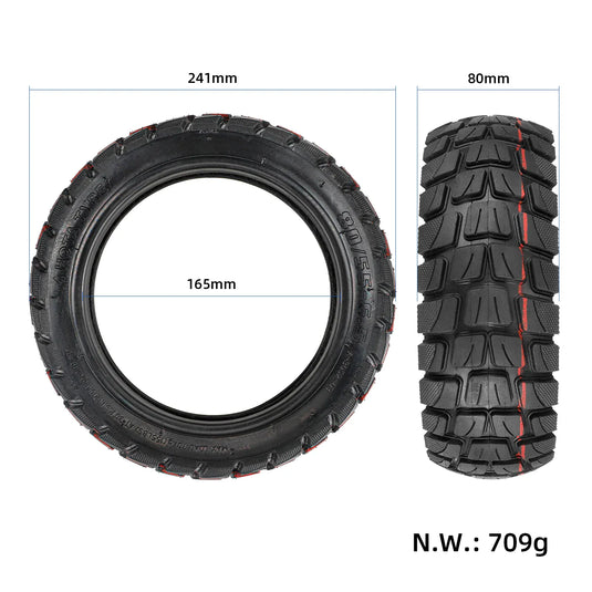 80/55-6.5 (10 Inch) Fat Tubeless Tire Off-Road Vacuum Tyre for Electric Scooter | ULIP