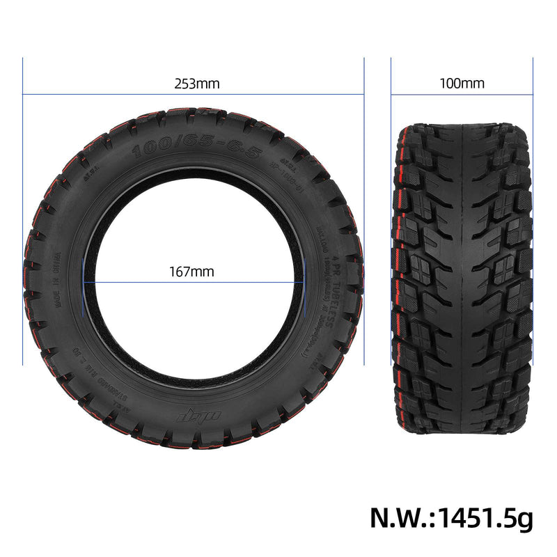 Chargez l'image dans la visionneuse de la galerie, 100/65-6.5 Self-Repairing Off-Road Tubeless Tire 11 Inch for Kukirin G4 Max, Zero 11X and Dualtron | ULIP
