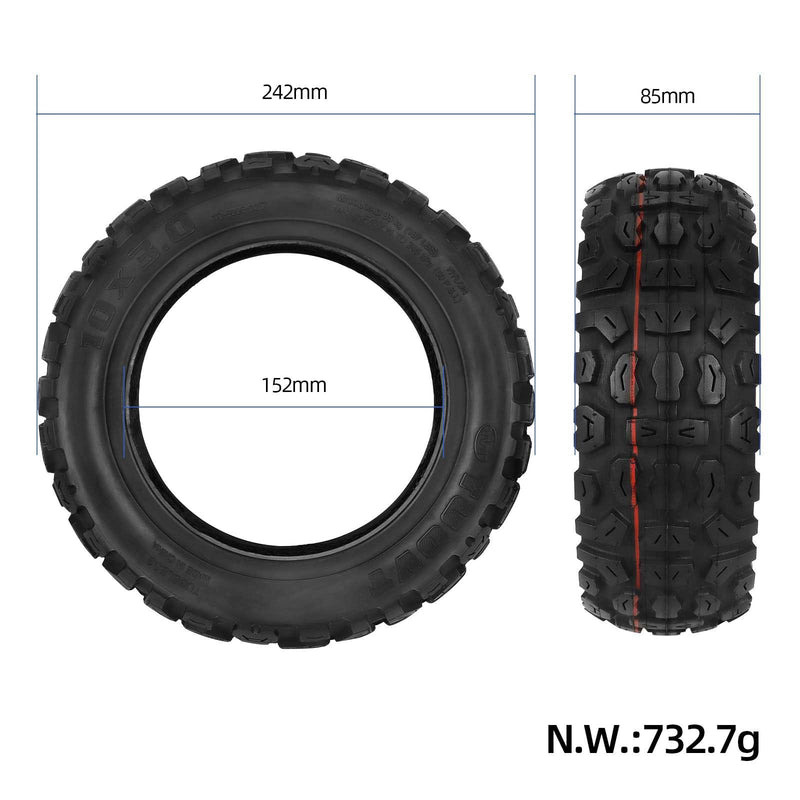 Laden Sie das Bild in Galerie -Viewer, 10x3 (255x80) Off-Road Tubeless Tire 10 Inch Vacuum Tyre for Zero 10X | ULIP

