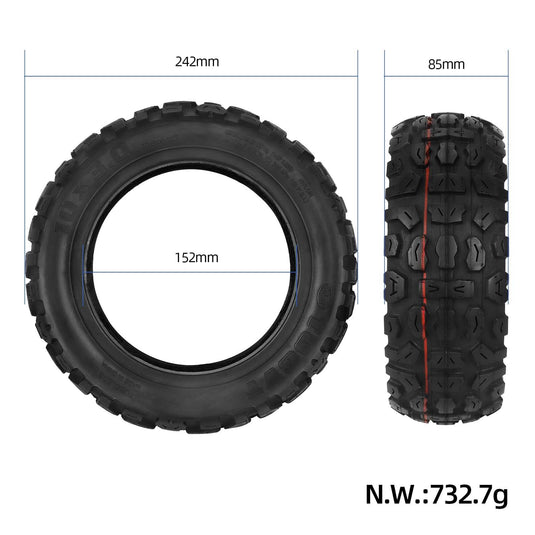 10x3 (255x80) Off-Road Tubeless Tire 10 Inch Vacuum Tyre for Zero 10X | ULIP