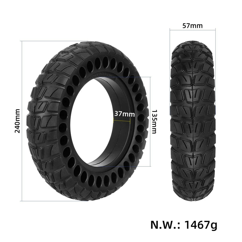 Chargez l'image dans la visionneuse de la galerie, 10 Inch 10X2.50 Honeycomb Solid Tire Puncture-Proof for Kukirin M4, M4 Pro &amp; Kugoo M4 | ULIP

