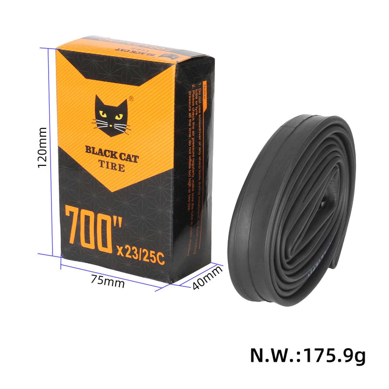 Cargue la imagen en el visor de la galería, 700x23/25c Inner Tube 700c with 60mm Presta Valve for Road Bikes | ULIP
