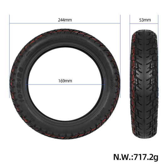 10x2.125 Self-Repairing Off-Road Tubeless Tire 10 Inch for Ninebot F20 F25 F30 F40 & Xiaomi 4 Lite 2nd | ULIP