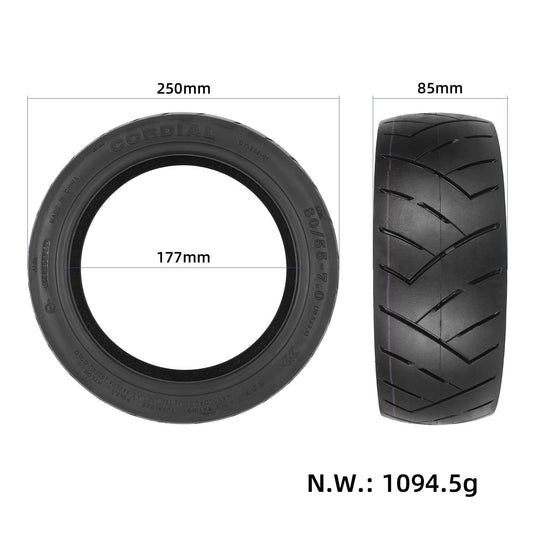 80/55-7.0 Self-Repairing Tubeless Tire 10.5 Inch with Gel for Segway Ninebot P65D | ULIP
