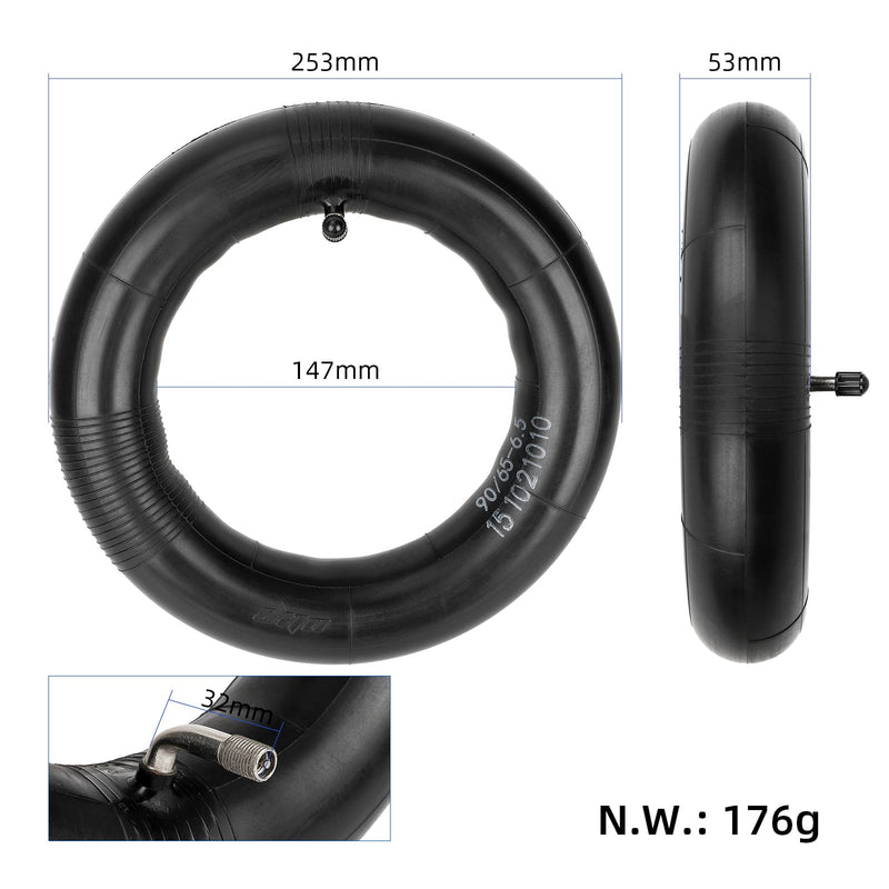 Cargue la imagen en el visor de la galería, 11 Inch 90/65-6.5 Reinforced Inner Tube with 90° Bent Valve for DUALTRON Thunder, ZERO 11X &amp; Speedual Plus | ULIP
