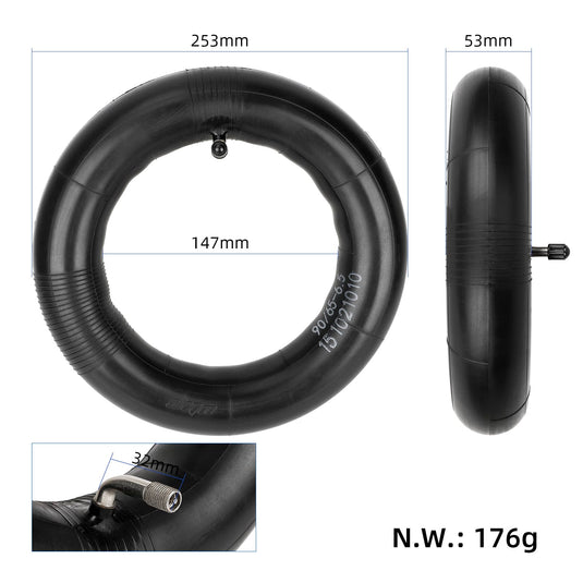 11 Inch 90/65-6.5 Reinforced Inner Tube with 90° Bent Valve for DUALTRON Thunder, ZERO 11X & Speedual Plus | ULIP