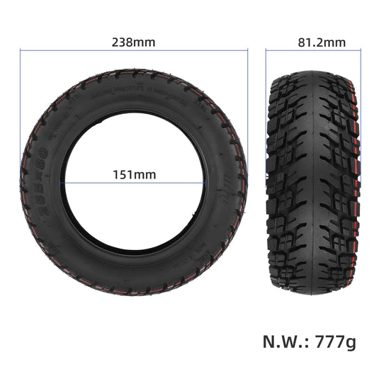 10 Inch 255x80 (10x3.0) Off-Road Tubeless Tire Widen Vacuum Tyre for Electric Scooters | ULIP