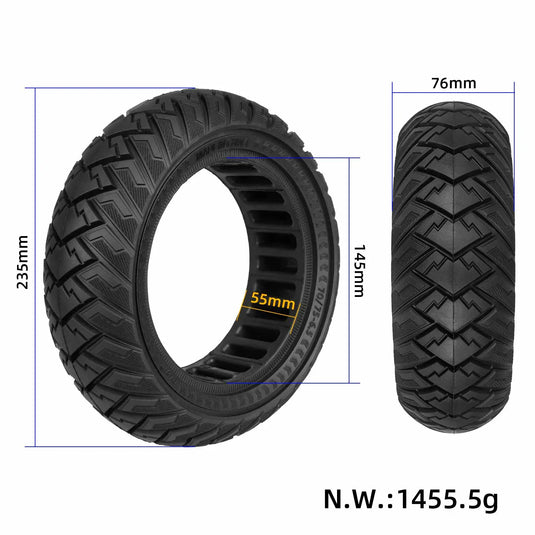 10 Inch 70/75-6.5 Wings Off-Road Solid Tire Puncture-Proof for Ninebot Mini Pro 2 | ULIP