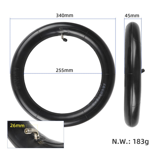 14 Inch 14x2.50 (14x2.70) Thickened Inner Tube with 60-Degree Outward Bent Valve for Electric Bicycle & Kid Bicycle | ULIP