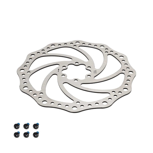 180mm 6-Bolt Stainless Steel Disc Brake Rotor with Bolts for Bicycles and Electric Scooters | ULIP