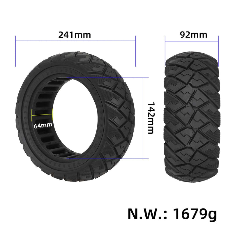 Cargue la imagen en el visor de la galería, 90/65-6.5 (11 Inch) Off-Road Honeycomb Solid Tire Replacement for Dualtron Thunder / Ultra | ULIP
