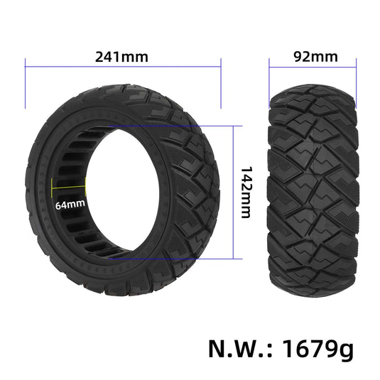 90/65-6.5 (11 Inch) Off-Road Honeycomb Solid Tire Replacement for Dualtron Thunder / Ultra | ULIP