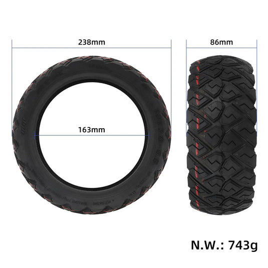 10 Inch 10x3.0-6.5 Off-Road Tubeless Tire Widen Vacuum Tyre for Segway Ninebot Max G30 | ULIP