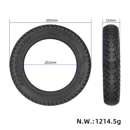 12x2.125 (57-203) Self-Repairing Off-Road Tubeless Tire 12 Inch for Xiaomi 5 Plus | ULIP