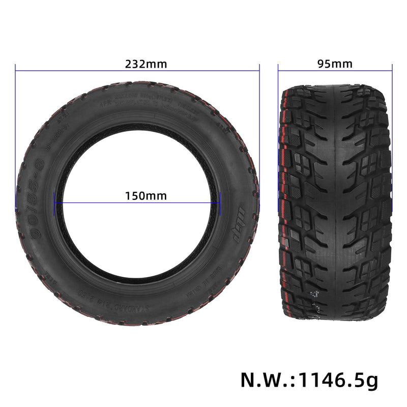Cargue la imagen en el visor de la galería, 10 Inch 90/55-6 All-Terrain Self-Healing Tubeless Tire with Jelly Gel Puncture-Proof for Electric Scooter | ULIP

