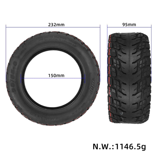 10 Inch 90/55-6 All-Terrain Self-Healing Tubeless Tire with Jelly Gel Puncture-Proof for Electric Scooter | ULIP