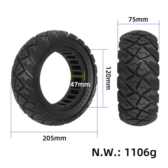 9 Inch 9x3.0-5.5 All-Terrain Honeycomb Solid Tire Puncture-Proof for New Kukirin G2 Pro | ULIP