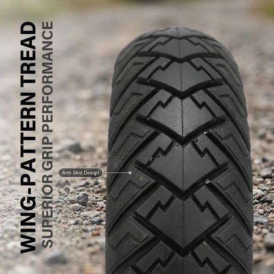 10 Inch 10x2.75 (10x2.70-6.5) Wings Off-Road Solid Tire with 25cm Crowbar for Kugoo G-booster, Emove Cruiser & Evercross | ULIP