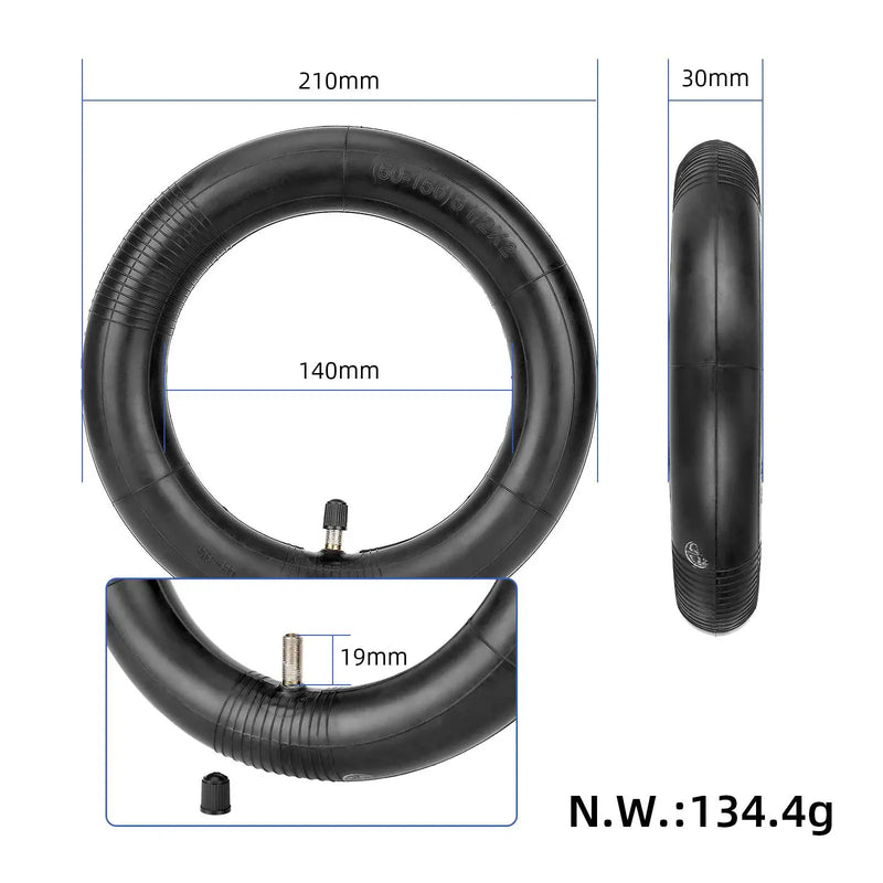 Загрузить изображение в просмотрщик галереи, 8.5 Inch 8 1/2x2 Thickened Inner Tubes (2-Pack) with Valve Extender &amp; Repair Tools for Xiaomi M365, Pro, 1S &amp; 3 | ULIP
